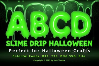 Creative Halloween Projects Using Slime Drip Font
