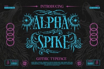Alpha Spike Font: Design Ideas & Free Download