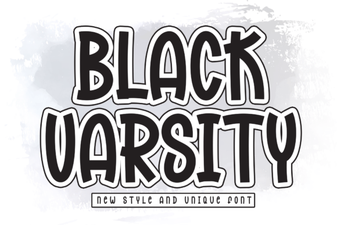 Black Varsity Font: Creative Design & Lettering Projects