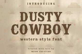 Western Design Inspiration: Dusty Cowboy Font