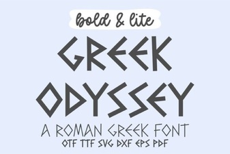 Modern Greek Fonts for Web Designers & Creative Projects