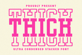 Bold Design with Stacked Typography