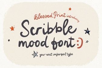 Scribblemood Regular: a Creative Handwriting Font